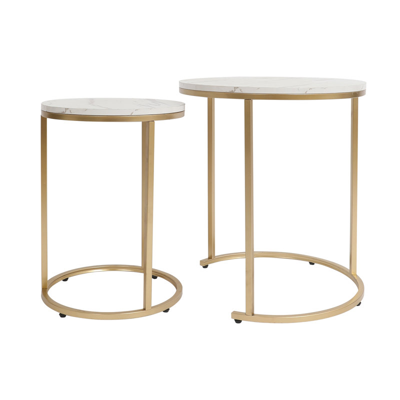 Bornaman Nesting Tables, Gold