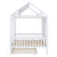 Lit double en bois avec lit gigogne simple, conception durable et imaginative pour les chambres d'enfants-1477698342