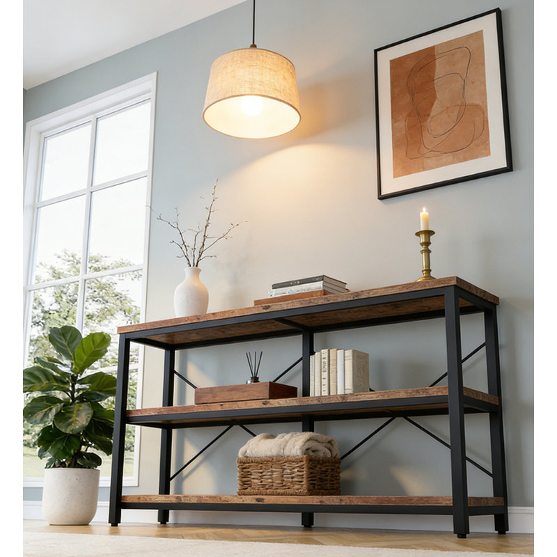Minimalist Sofa Table Behind Couch For Entryway, Hallway, Living Room, Home Office