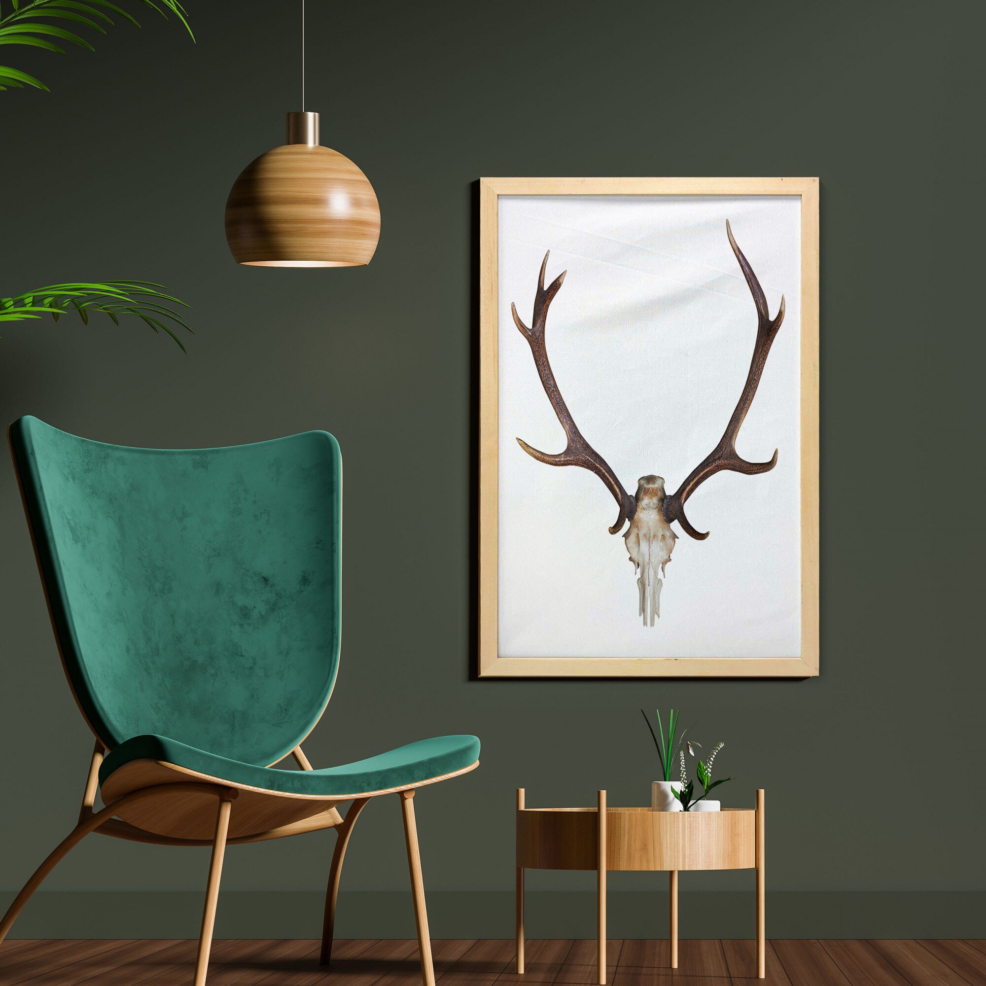 elk antlers graphic