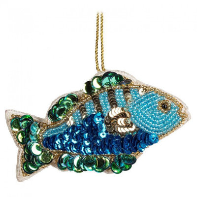 Ornement perle de poisson tropical
