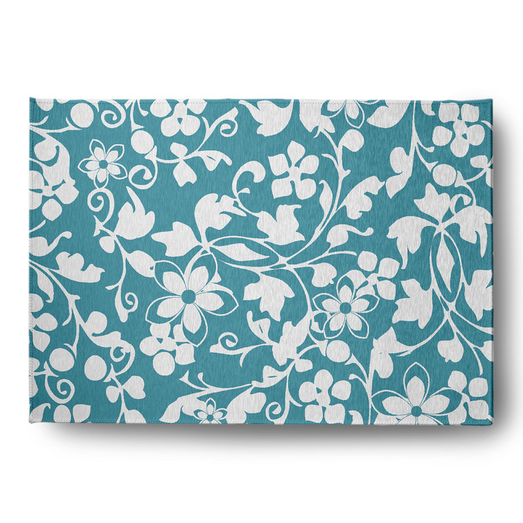 Chenille Floral Indoor Rug