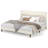 Platform Bed Frame, Modern Bed Frame With Upholstered Headboard And Strong Slats Support, No Boxing Spring Needed-1324753753-1324753749