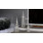 Set of 3 LED Lighted White Glittered Cone Tree Christmas Decoration 39.25"