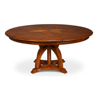 Austin Extendable Round Solid Wood Dining Table
