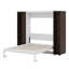Lit escamotable mural Murphy avec portes de rangement-113257698