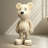 Resin bear decorative piggy bank statue