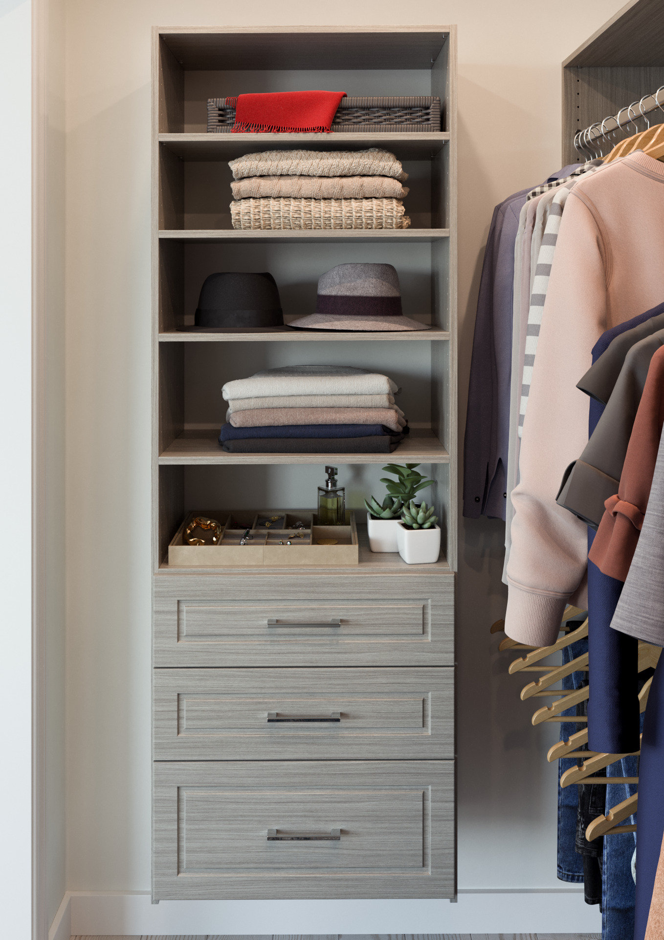 Dotted Line™ Cindy 25.13" W Closet System Reach-In Sets & Reviews