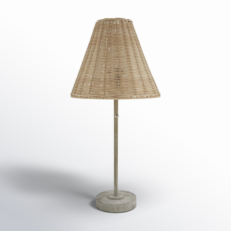 Lampe de table en résine Claudia, Gris