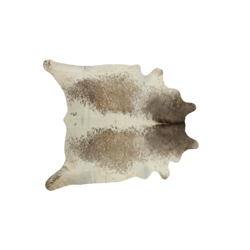 Tapis taupe / blanc Abhinav, 6 pi x 7 pi