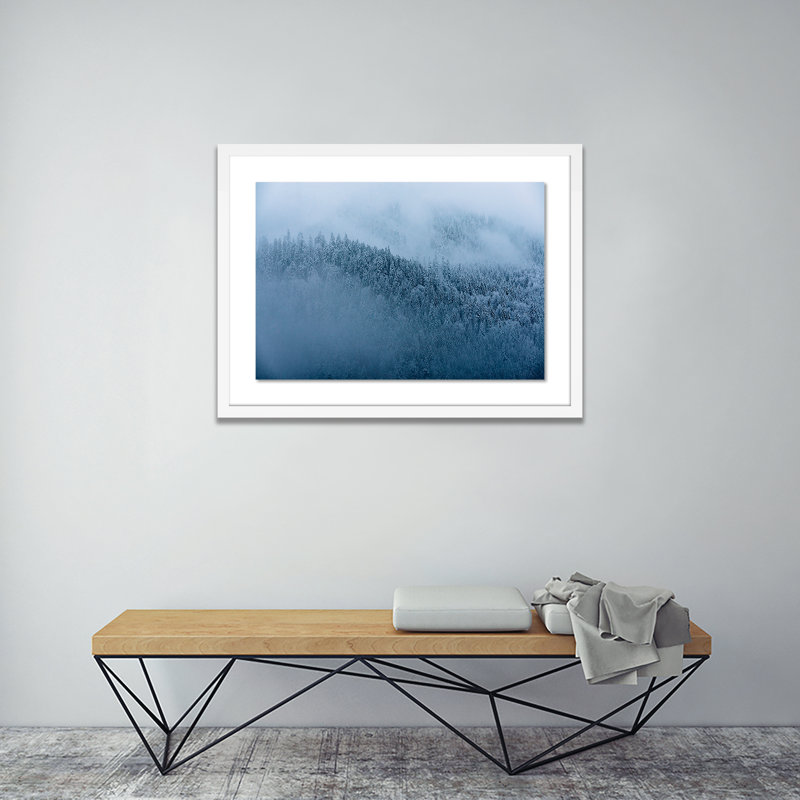 Winter Trees II Print by Michael Schauer, White, 18" H x 24" W x 1.5" D