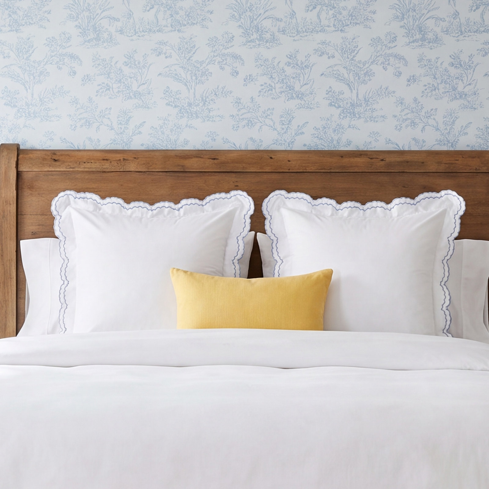 Berrada Cotton Shams, Blue