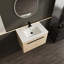 Meuble-lavabo simple 29,53 po avec plateau en résine Dirch