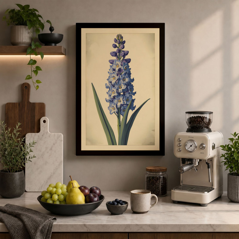 Hyacinth Study Botanical - Wrapped Canvas, White Border, 30x20 - 76.2 x 50.8 cm