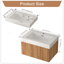Meuble-lavabo flottant 30 po avec lavabo intégré-668749789