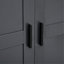 Garde-manger autoportant de 77 po de hauteur, armoire de rangement moderne de style Shaker de L 35 po x l 17,7 po avec tablettes réglables, tablettes de porte, tiroirs et porte-bouteilles-128964781