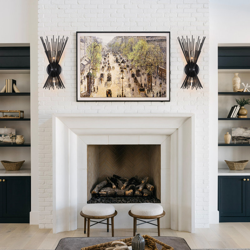 Rosengard Hardwired Iron Wall Sconce