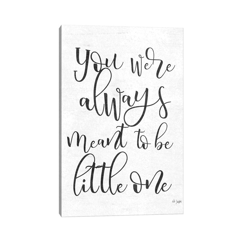 Meant To 1 Piece Wrapped Canvas Wall Art, 45.72 cm H x 30.48cm W