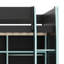 Lit mezzanine double avec lumières RVB, lit mezzanine en bois avec garde-robe ouverte, lits mezzanine avec bureau, compartiments de rangement-761229590