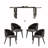 Alyzabeth 4 - Person Double Pedestal Dining Set-8721392