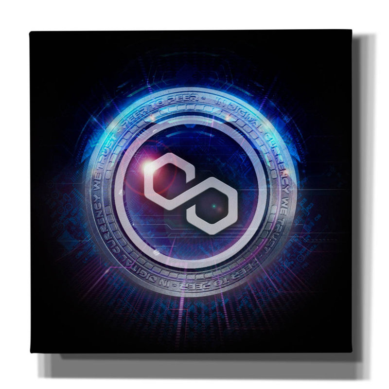 «Wagmi Polygon Crypto» par Valentyn Artemenko, H 12 po x l 12 po x P 0,75 po
