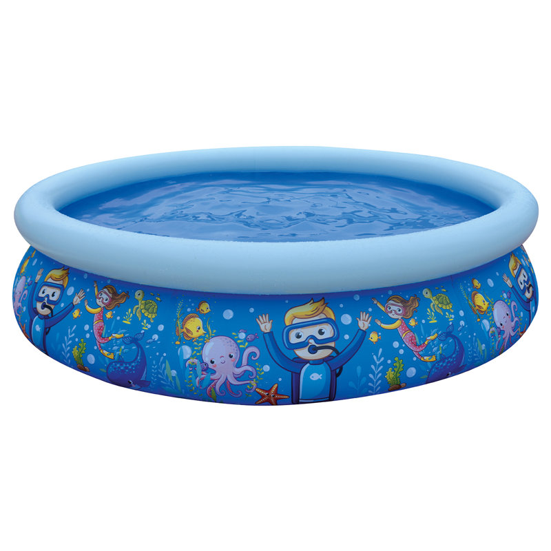 Plastic Round Inflatable Pool 18.5'' H x 81'' W x 81'' L