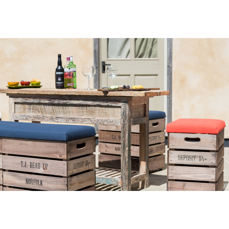 Chambersville Storage Bench, 56cm H X 97cm W X 37cm D, White