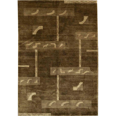 Wool Area Rug in Brown