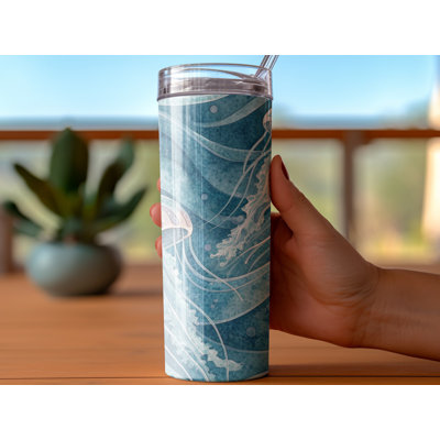 Choose Handmade Tumblers 591 mL Vacuum Insulated Stainless Steel (18/8) Travel Tumbler with Straw