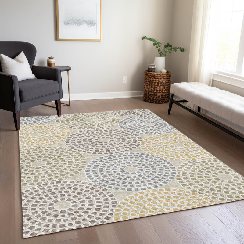 Tapis intérieur / extérieur mâle avec envers antidérapant, Rectangle 10 pi x 14 pi