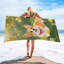 Serviette de plage en microfibre à séchage rapide Corgi, 60 x 80 po