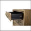 Table de chevet 3 tiroirs avec finition USB au lait
