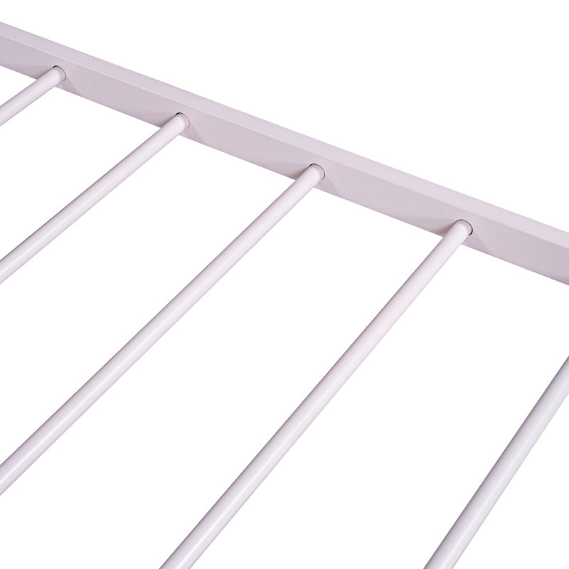 Lit plateforme 62,20 po, Lit simple, Rose