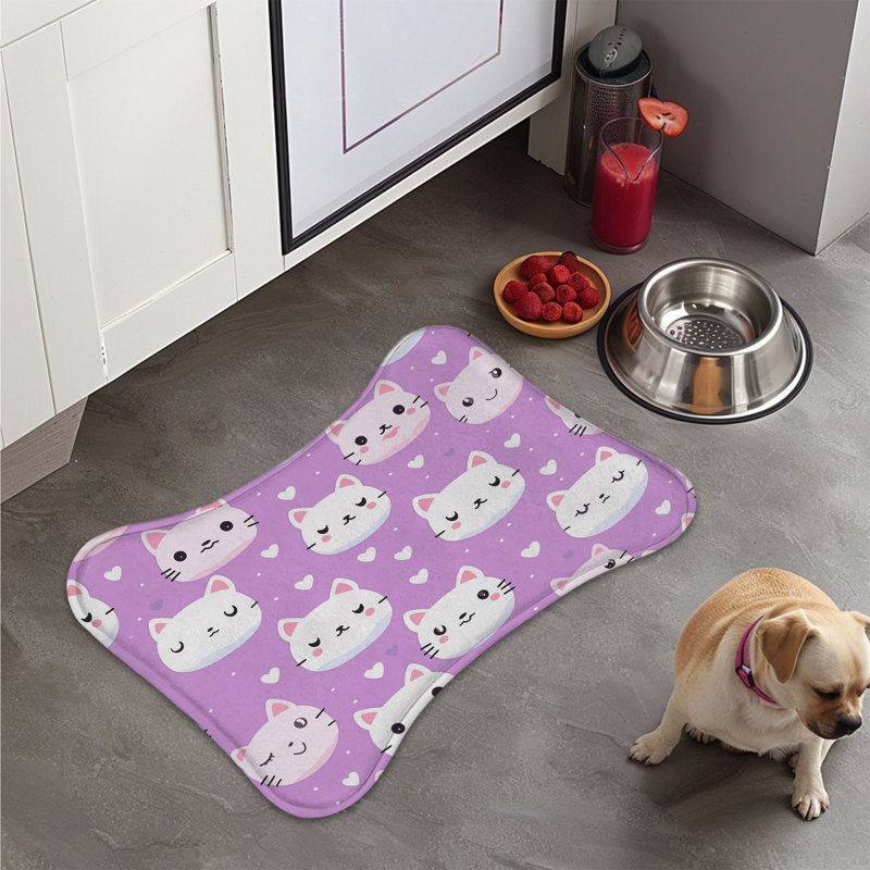 Tapis de jeu en forme d'os 1 pièce Playful Cat