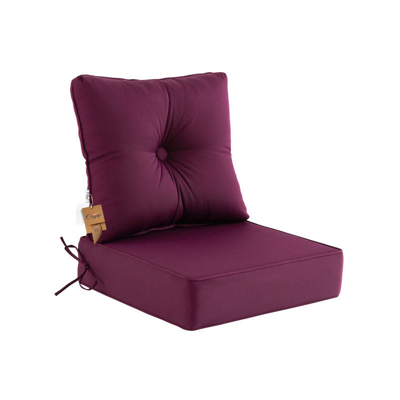 Outdoor 6'' Seat / Back Cushion, Purple