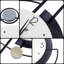 Horloge murale cerf