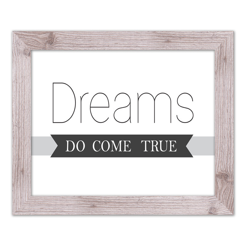 «Dreams Come True», reproduction encadrée, H 16 po x l 20 po x P 0,75 po