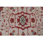 Tapis beige / ivoire / rouge en laine noué à la main de conception unique 9 pi x 11 pi 9 po