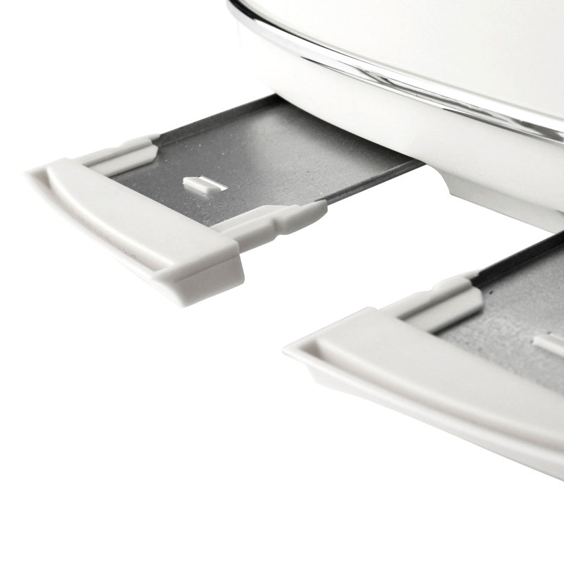 HADEN Heritage 4-Slice Wide Slot Toaster, Ivory White