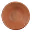 Bol rond rustique en terre cuite texturée pour chambre ou salon - Style moderne et décoratif - 33 cm, orange