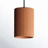 Luminaire suspendu cylindrique à 1 lumière Calcott