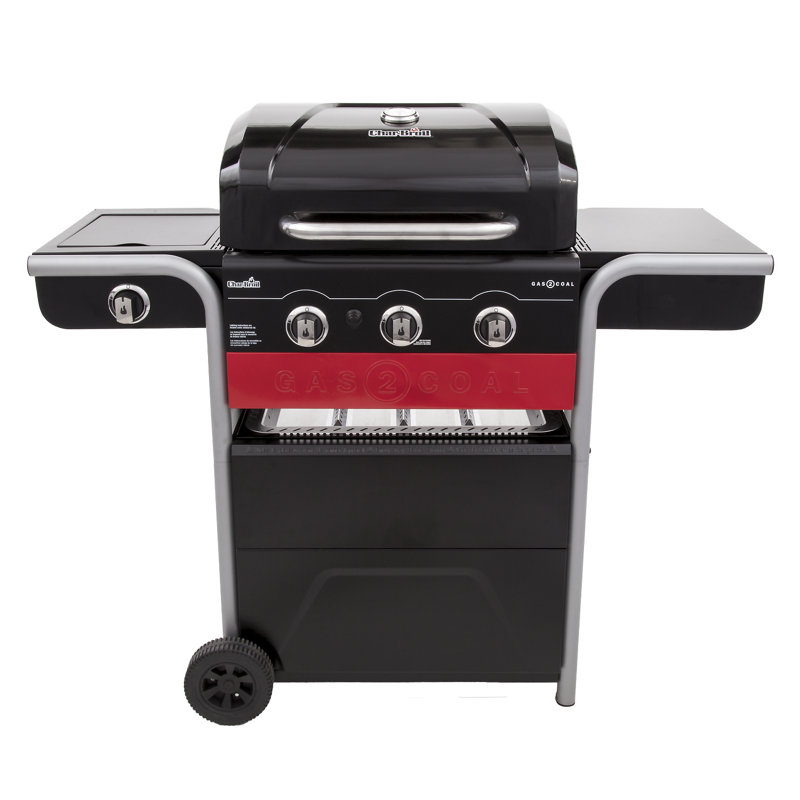Char-Broil Gas2coal® 330 Hybrid Grill - 3 Burner Gas & Coal Barbecue Grill