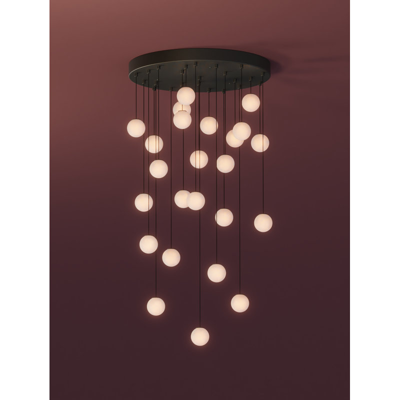 Loci Chandelier, Matte Black