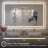 Molly Framelss or Framed LED Anti-Fog Tempered Glass Wall Bathroom Vanity Mirror - UL Certified-465619243-446881518