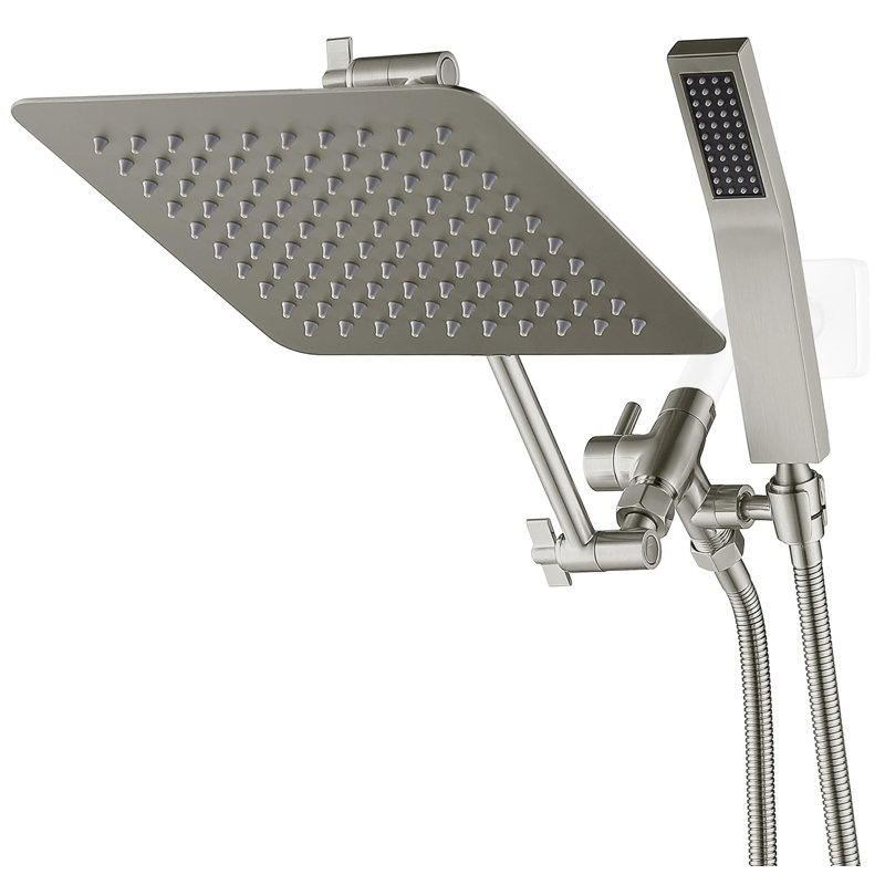Luxurious Dual Shower Head Combination, Brushed Nickel