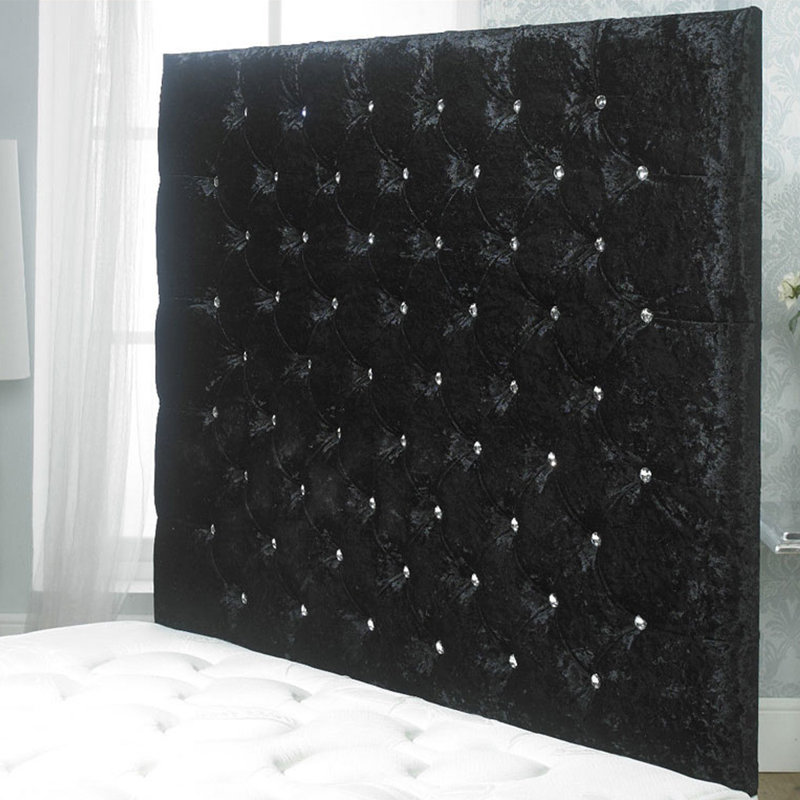 Shaw Upholstered Headboard, Black, Single (3')