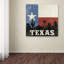 «Texas» par Moira Hershey, reproduction d'art graphique sur toile-12860895