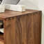 Buffet simple en bois massif avec rangement-1030540074