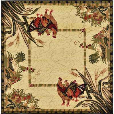 Tapis à motif abstrait crème Capps