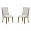 Table de salle à manger rectangulaire avec 4 chaises d'appoint rembourrées-124452121